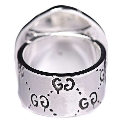 gucci ghost skull ring in silver|gucci ghost ring sale.